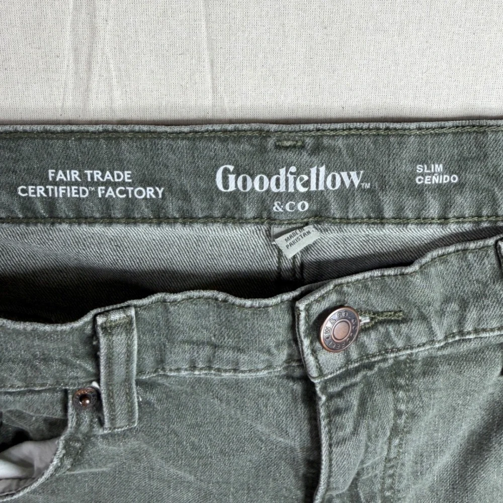 Goodfellow Slim Fit Men's Jeans size 40X30 Green